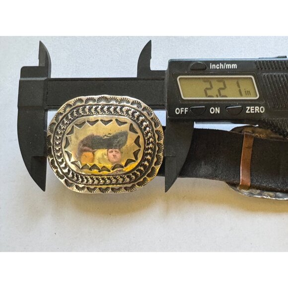 49 Inch Belt w/ 2.21 Inch 925 Sterling Silver Belt Buckle & 10 Sterling Spacers main image 4